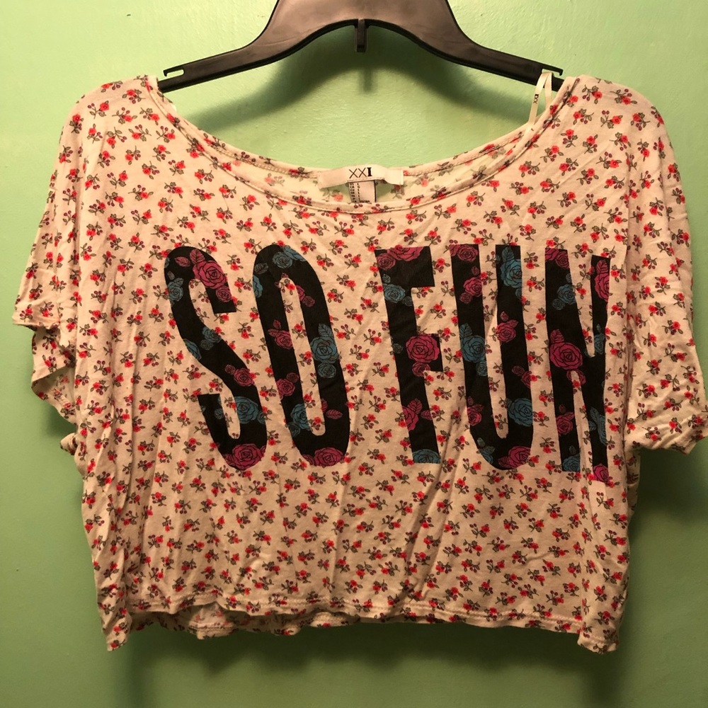 So Fun Cropped Tee